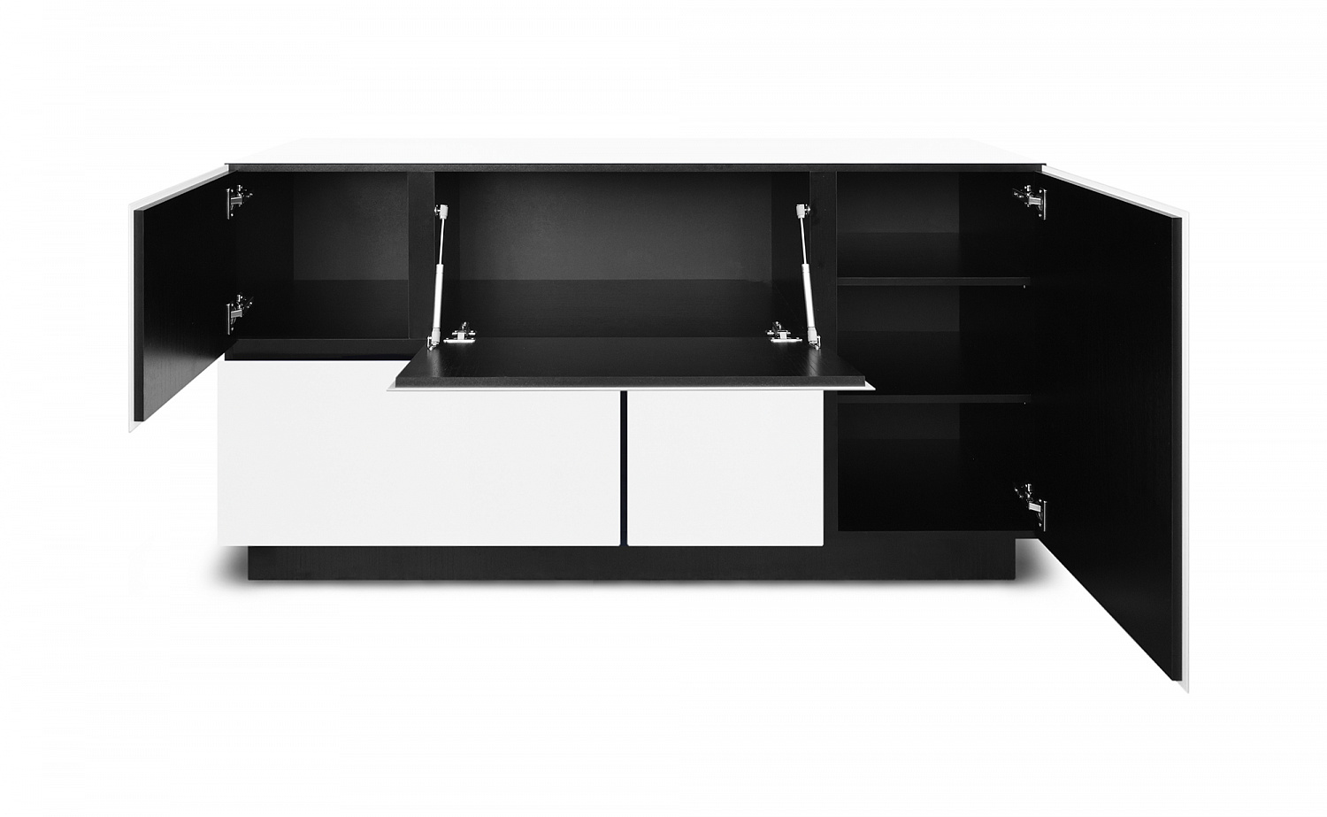 Шкаф-модуль напольный MD 655, черный - белый