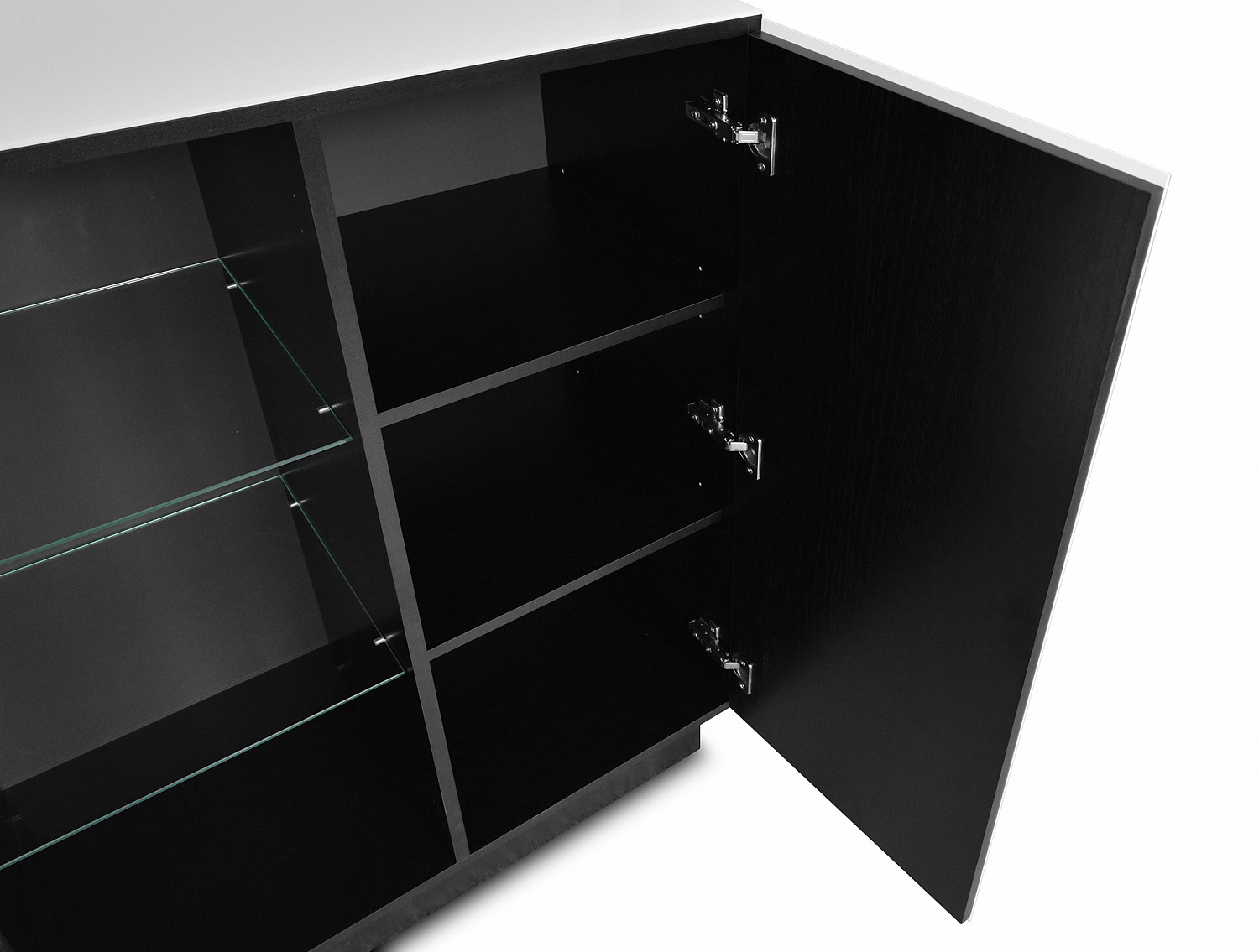 Шкаф-модуль напольный MD 658, черный - белый