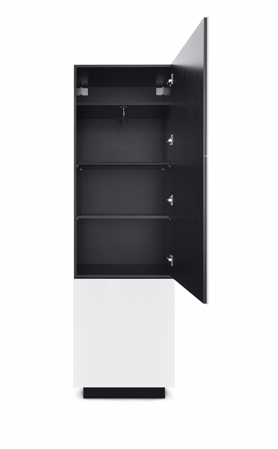 Шкаф-модуль напольный MD 659, черный-белый