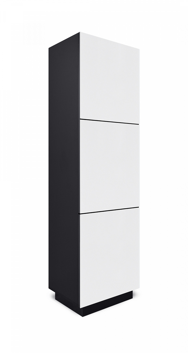Шкаф-модуль напольный MD 659, черный-белый