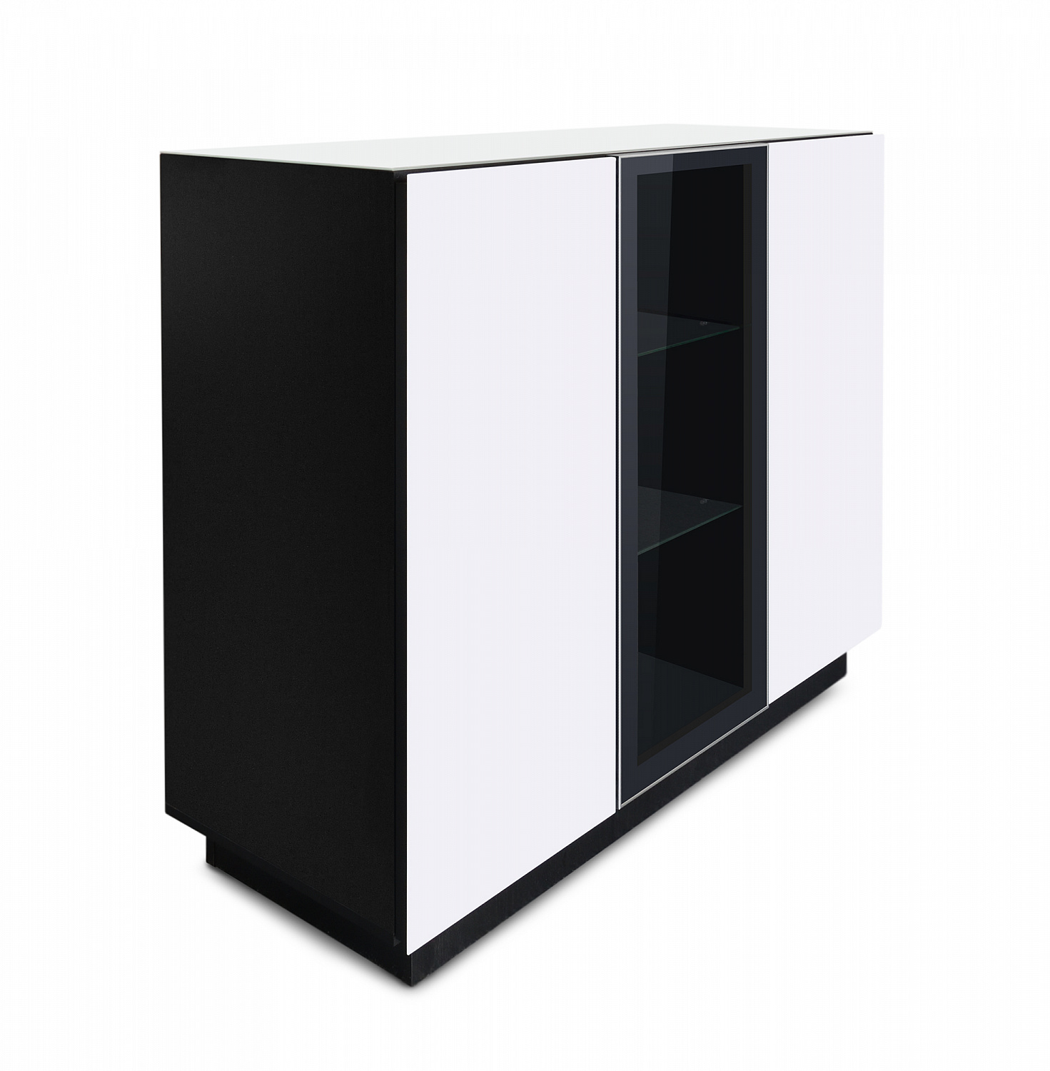 Шкаф-модуль напольный MD 658, черный - белый